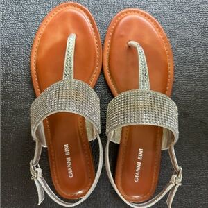 Gianni Bini Sandals padded things with rhinestones